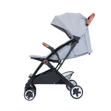 Cochecito de bebé de avión Cochecito para niños con asiento reclinable para dormir de bebé - Gris